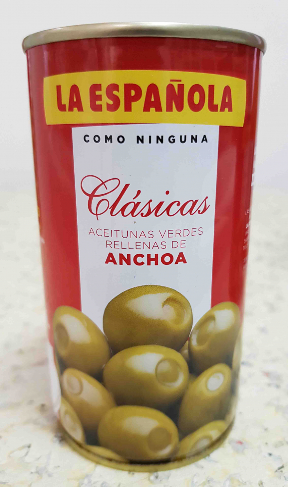 Oliven La Española mit Sardellen - 350g